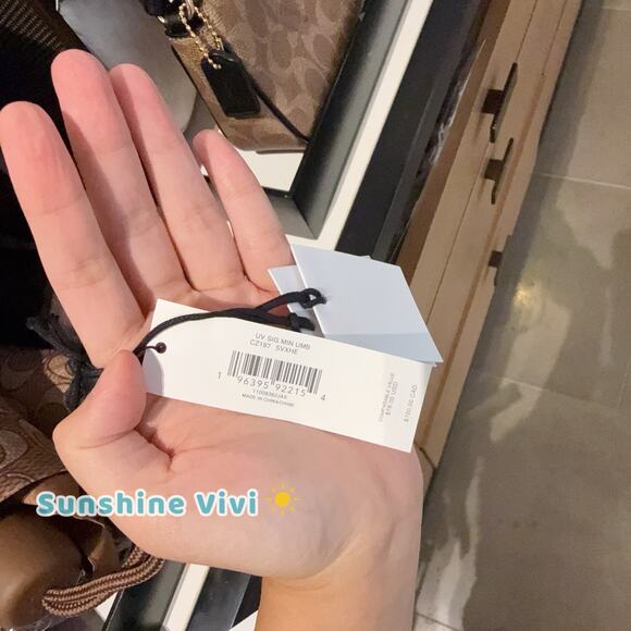 NWT Coach Uv Protection Mini Umbrella In Signature Print CZ197 Silver - Picture 3 of 5